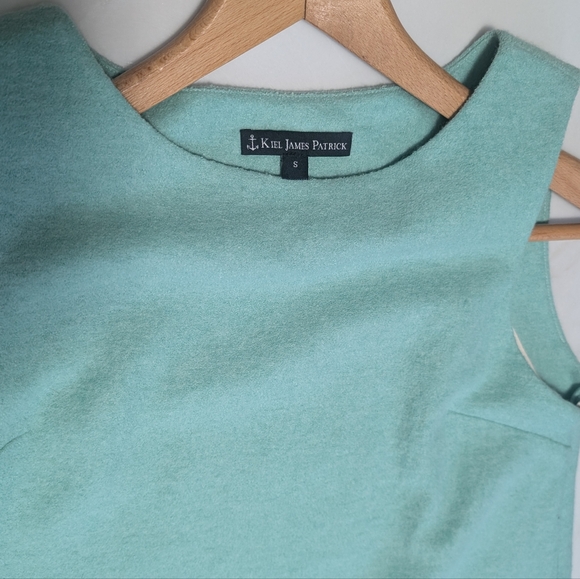 NWOT Kiel James Patrick Sweetheart Bridget Bow Sheath Dress Small Mint/Teal - Picture 4 of 8